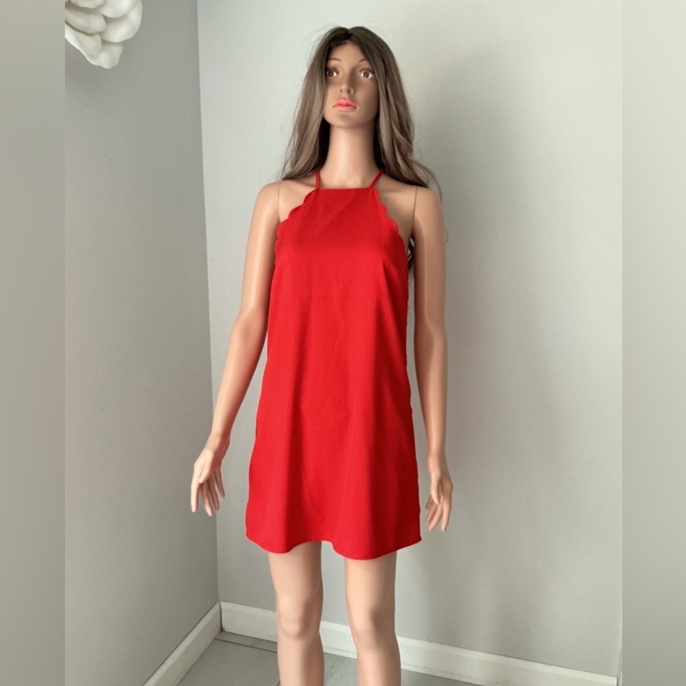 Lulu's Vibrant Red Mini Dress - Picture 3 of 14